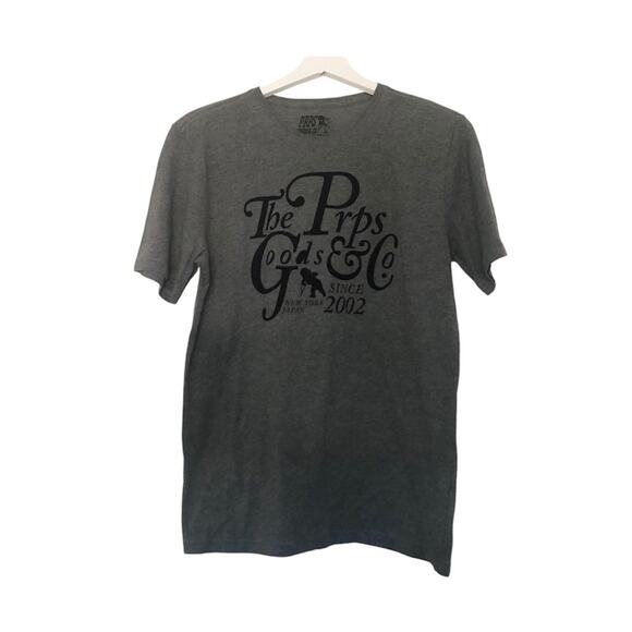 PRPS Goods & Co. Graphic Gray T-Shirt Cotton Blend New York Japan Size Medium - Picture 1 of 7